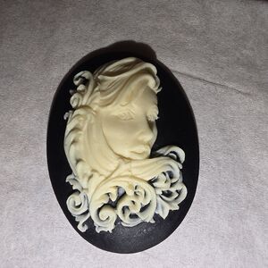Goth Nymph Fairy Cameo Mold, Jewelry Making, Resin / Polymer Clay 30 X 40 mm